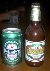 imported heineken and beer lao in cambodia